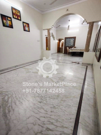 dharmeta white marble flooring