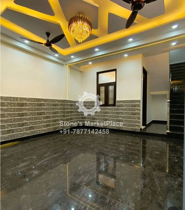 sky black granite flooring