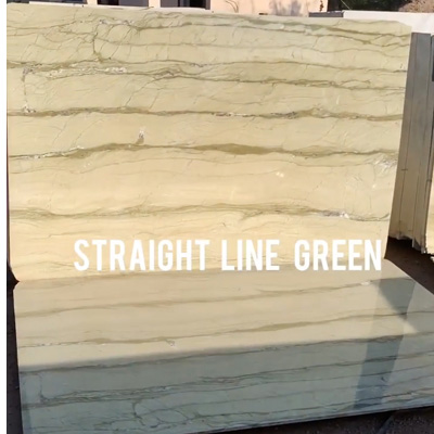 straight line green katni marble