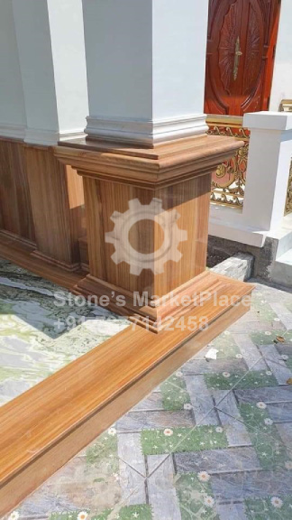 teak wood stone